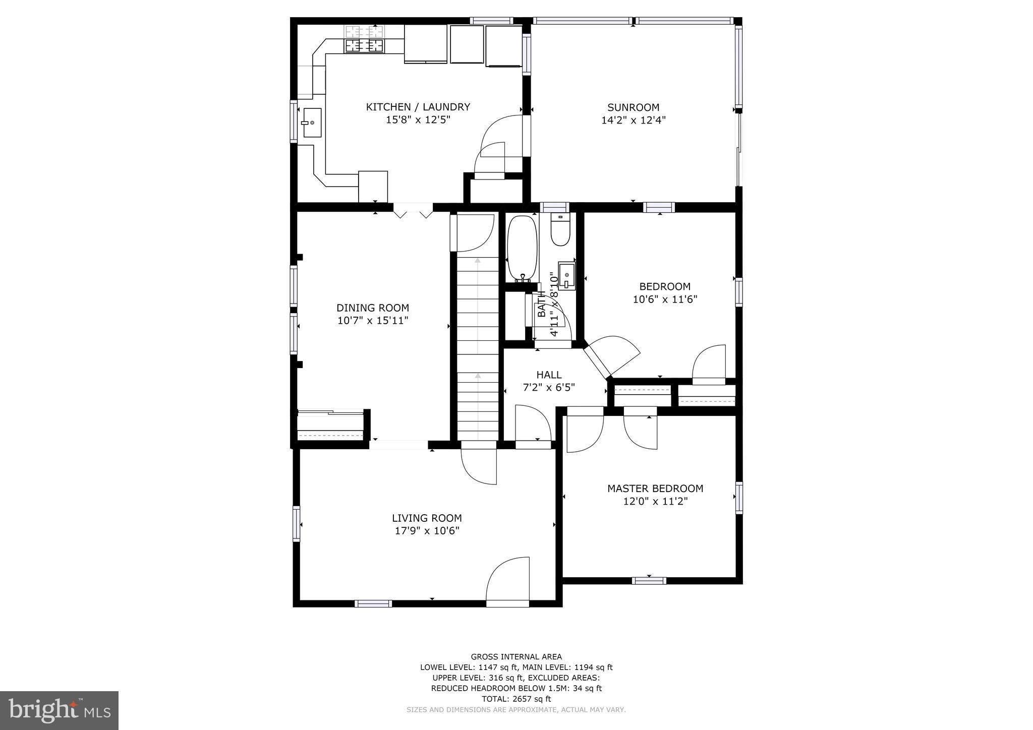 4226 Thorncliff Road Baltimore, MD 21236 - Photo 26 of 28 Main Level Floor Plan