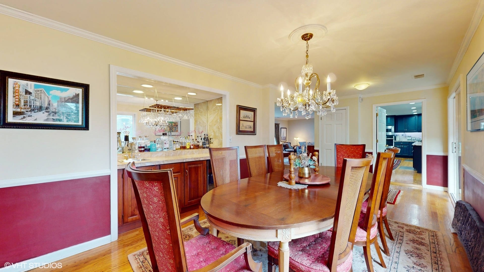 1925 Maple Place Riverwoods, IL 60015 - Photo 19 of 59 a view of a dining room with furniture and wooden floor