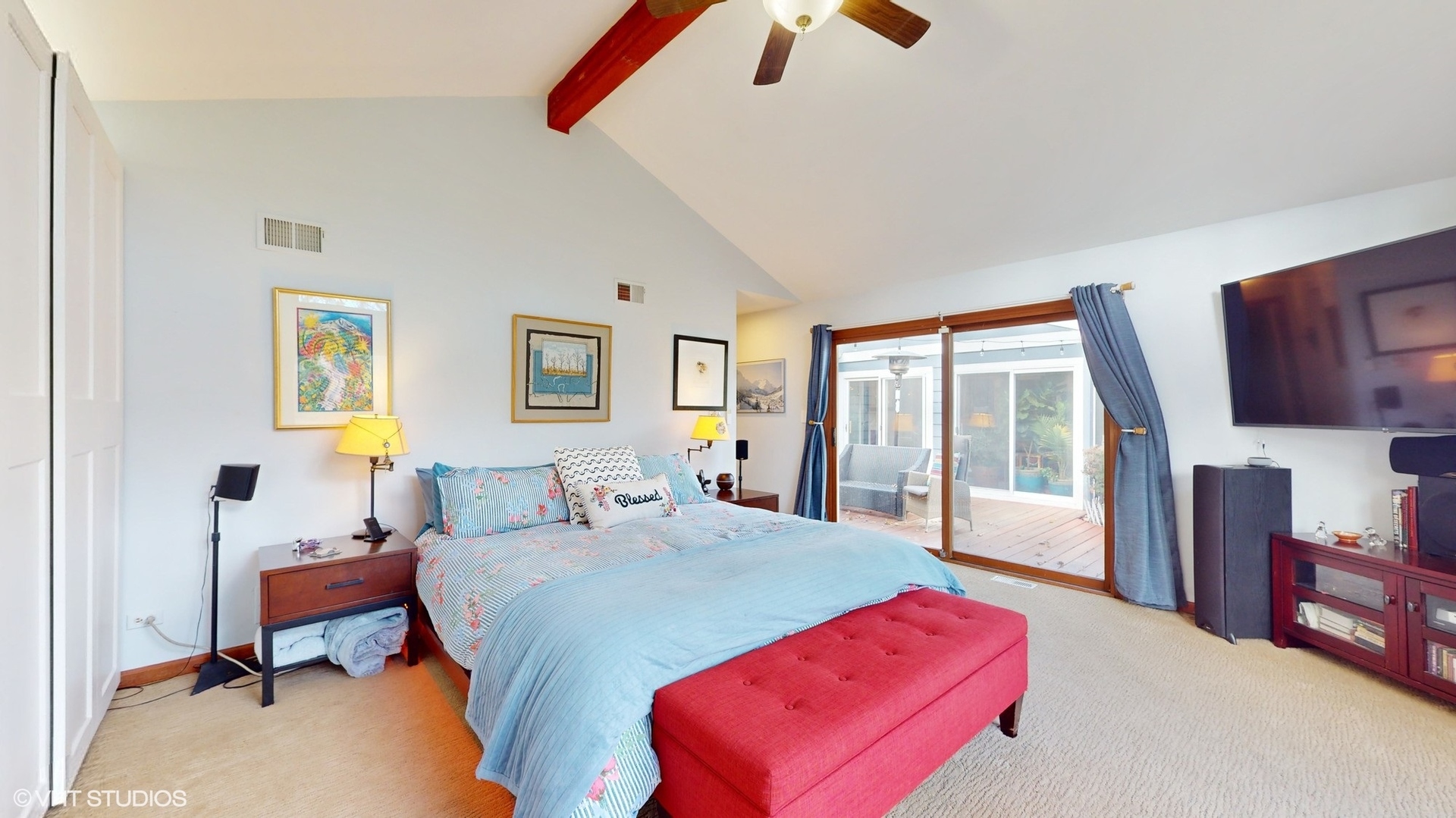 1925 Maple Place Riverwoods, IL 60015 - Photo 21 of 59 a bedroom with a bed and wooden floor
