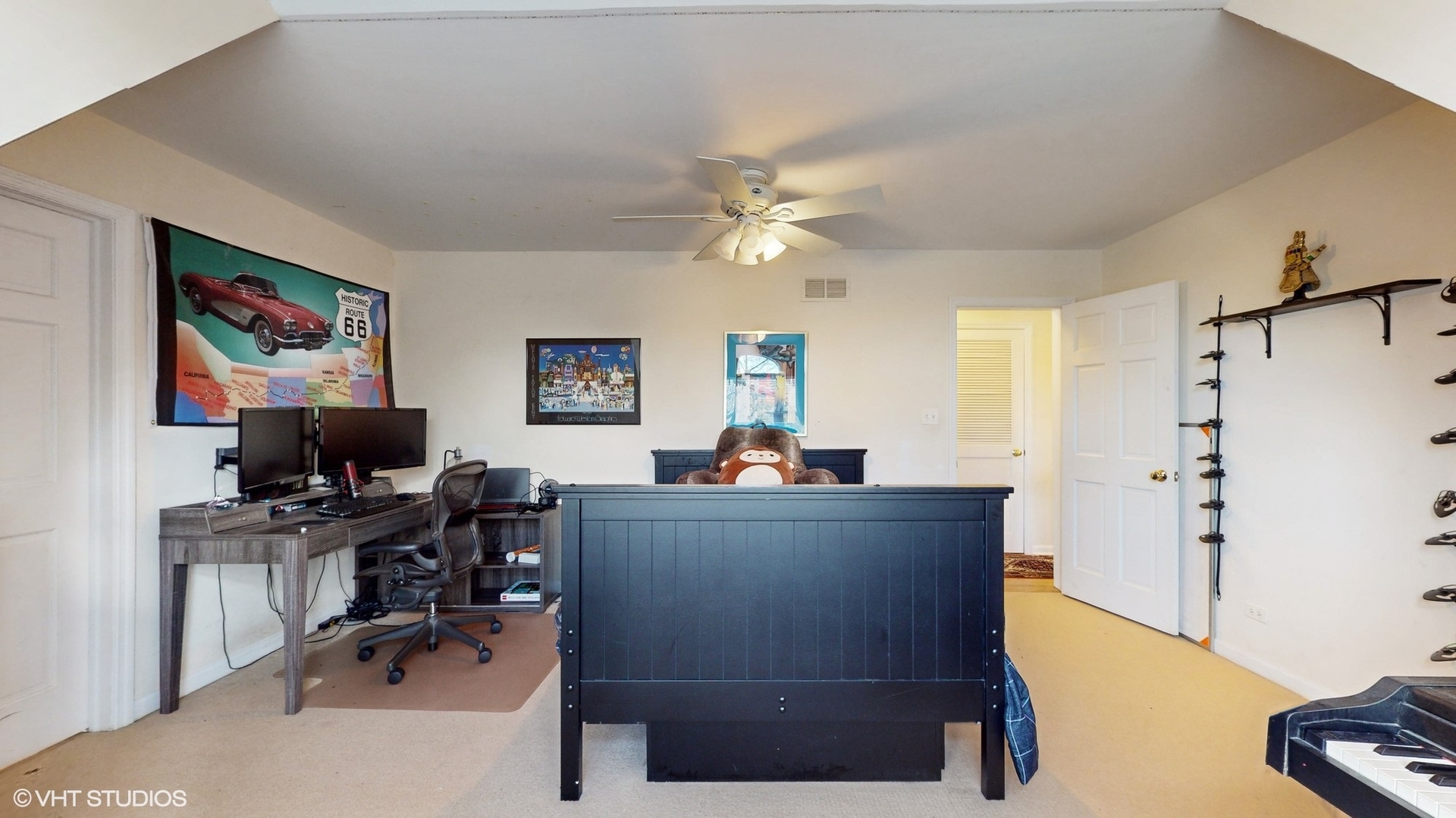 1925 Maple Place Riverwoods, IL 60015 - Photo 36 of 59 a workspace with furniture and a chandelier fan
