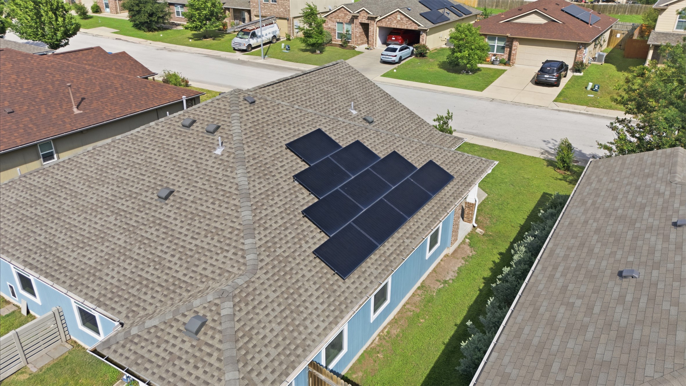13804 Sierra Wind Lane Elgin, TX 78621 - Photo 26 of 29 an aerial view of a house