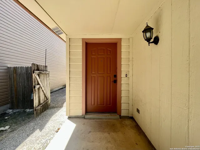 a view of a front door