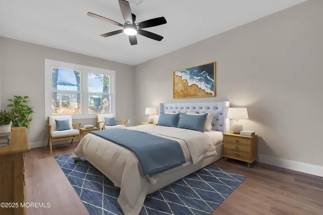 a view of small space with racks on the wall