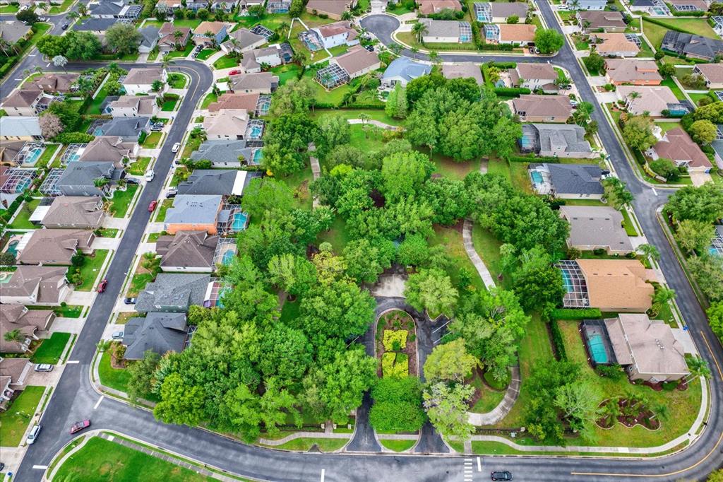 2021 Meadow Rue Court Trinity, FL 34655 - Photo 36 of 41 an aerial view of residential houses with outdoor space and trees