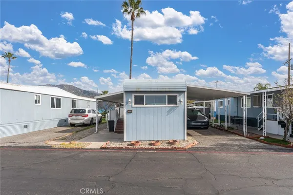 a view of a house with a patio