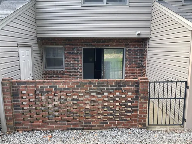 a front view of a house