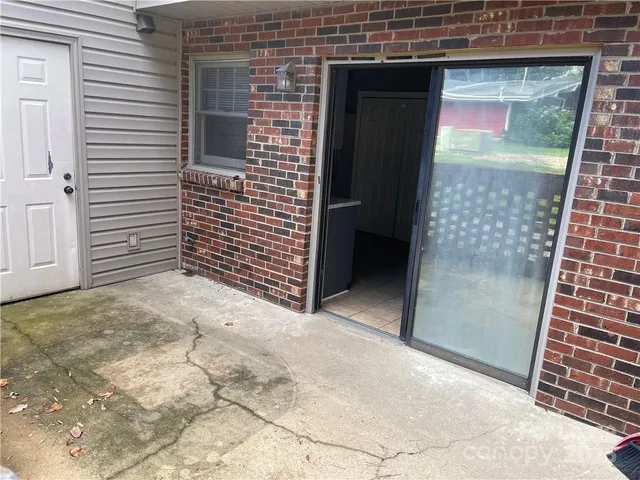 a view of a door of the house