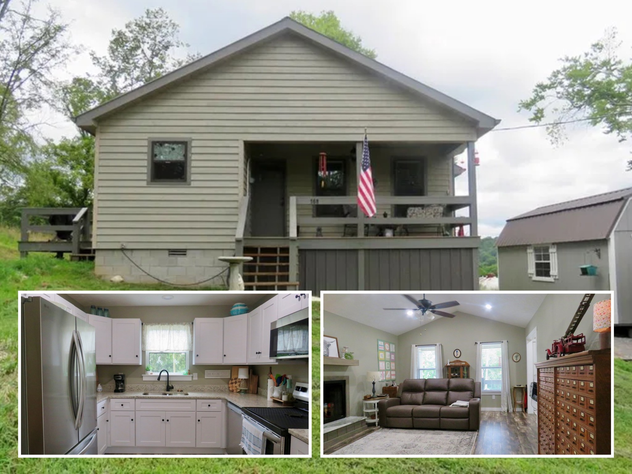 a view of a patio with table and chairs potted plants and a house