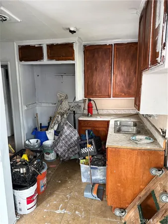 a room with storage and utility