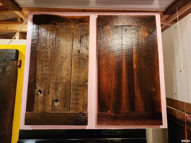 a view of a backyard with plants