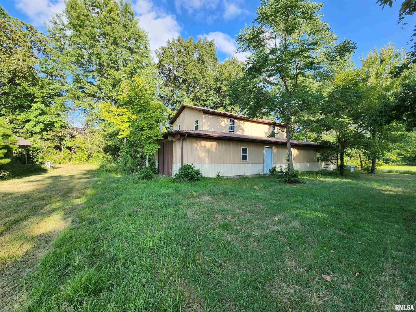 5628 Coal Street Sesser, IL 62884 - Photo 42 of 62 a backyard of a house with plants and large trees