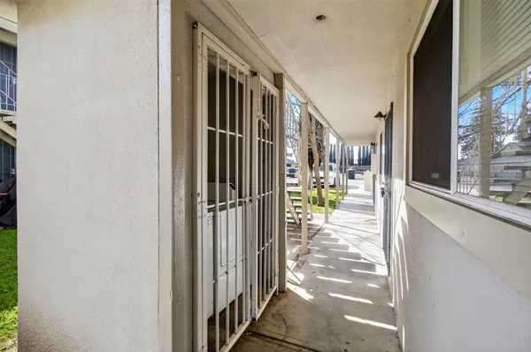 a view of a porch
