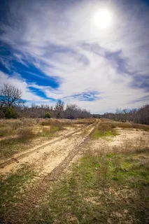 a view of snow on a yard
