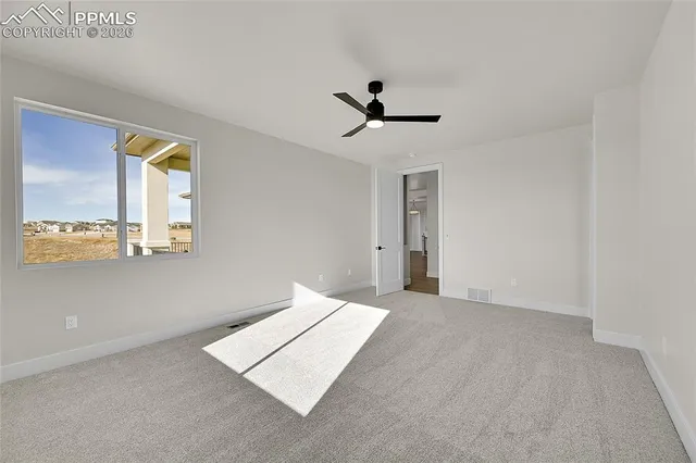 a view of an empty room