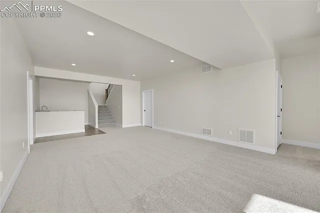 a view of an empty room