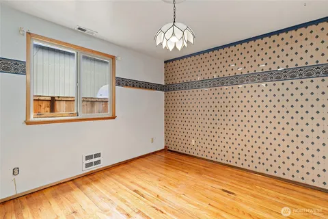 a view of a black gate