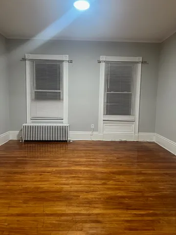 a view of a swimming pool from a window
