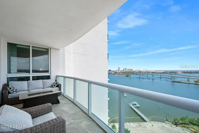 a terrace view with seating space