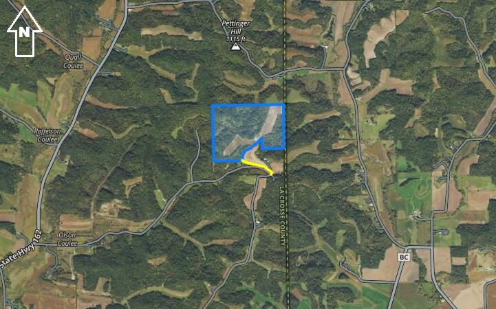 Lt0 Garves Coulee Road Burns, WI 54614 - Photo 49 of 50 Aerial WIde Danielson