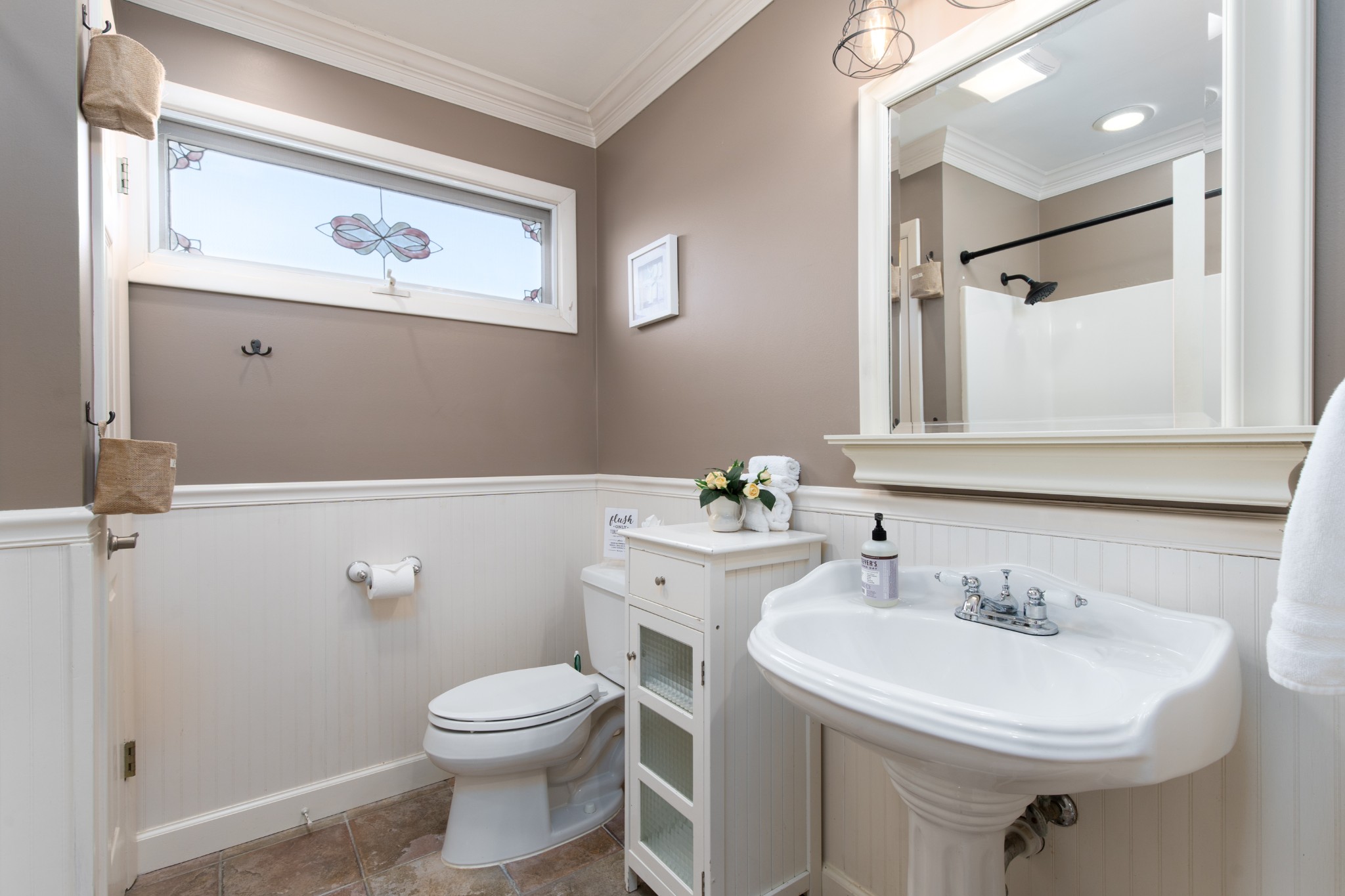 7515 Pewitt Road Franklin, TN 37064 - Photo 27 of 96 a bathroom with a sink a toilet and a mirror
