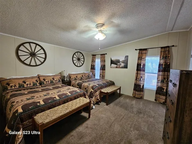 a view of a bench in a room