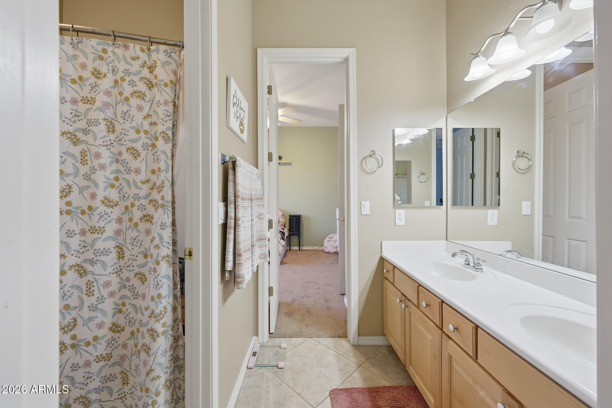 23024 West Sierra Ridge Way Wittmann, AZ 85361 - Photo 13 of 99 a bathroom with a sink and a mirror