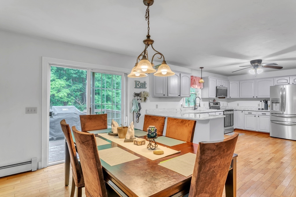 185 Bemis Road Warren, MA 01585 - Photo 7 of 36 a view of a dining room with furniture window and outside view