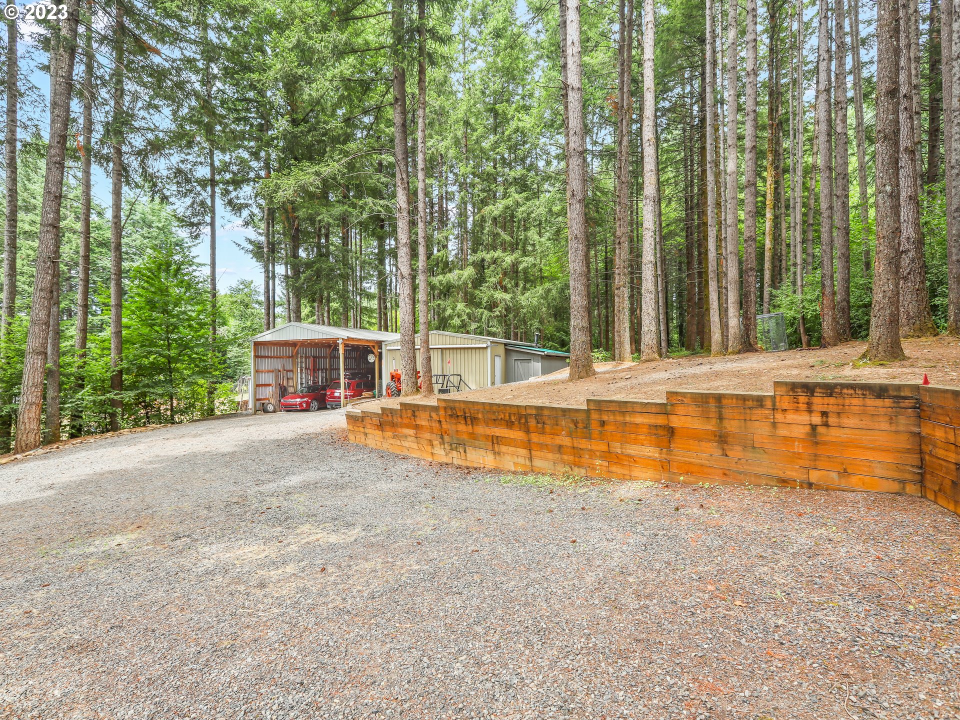 25875 South Morgan Road Estacada, OR 97023 - Photo 33 of 36 a view of a swimming pool with a patio