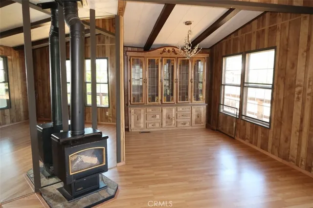 a view of an entryway with a fireplace