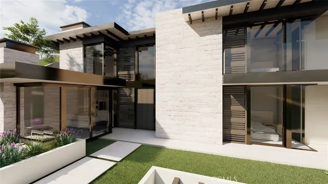 a house view with a outdoor space