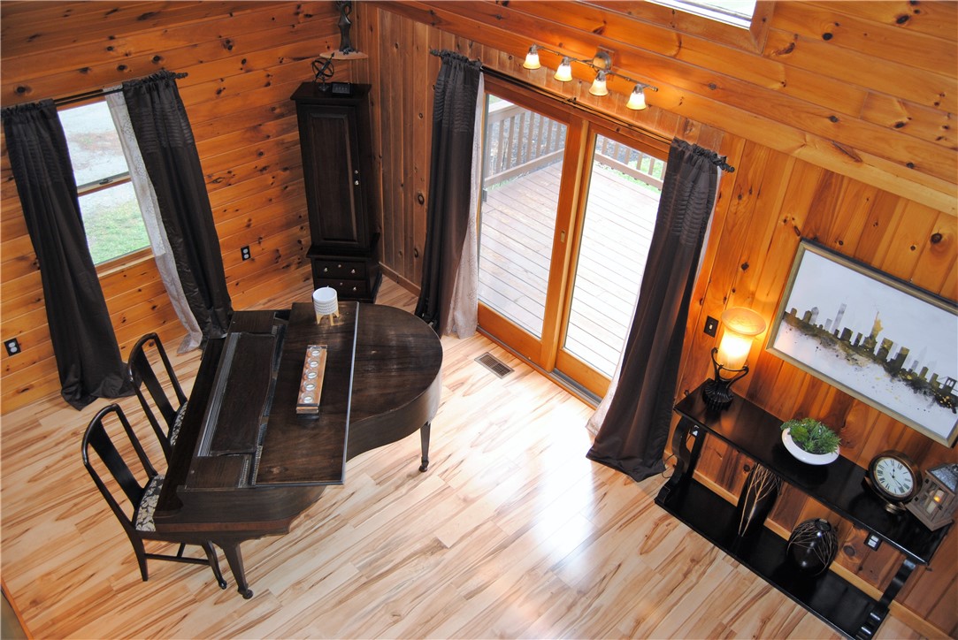 6786 Cayward Hill Road Prattsburgh, NY 14873 - Photo 8 of 42 view of living room from upstairs