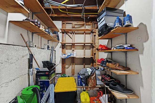 a view of a storage room with a lot of stuff