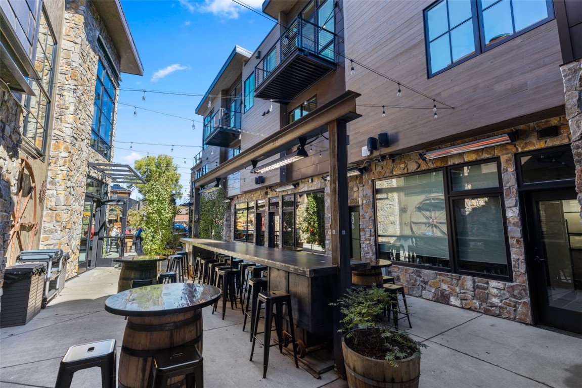310 East Main Street, Unit 202 Frisco, CO 80443 - Photo 43 of 45 a dining room with furniture and a potted plant