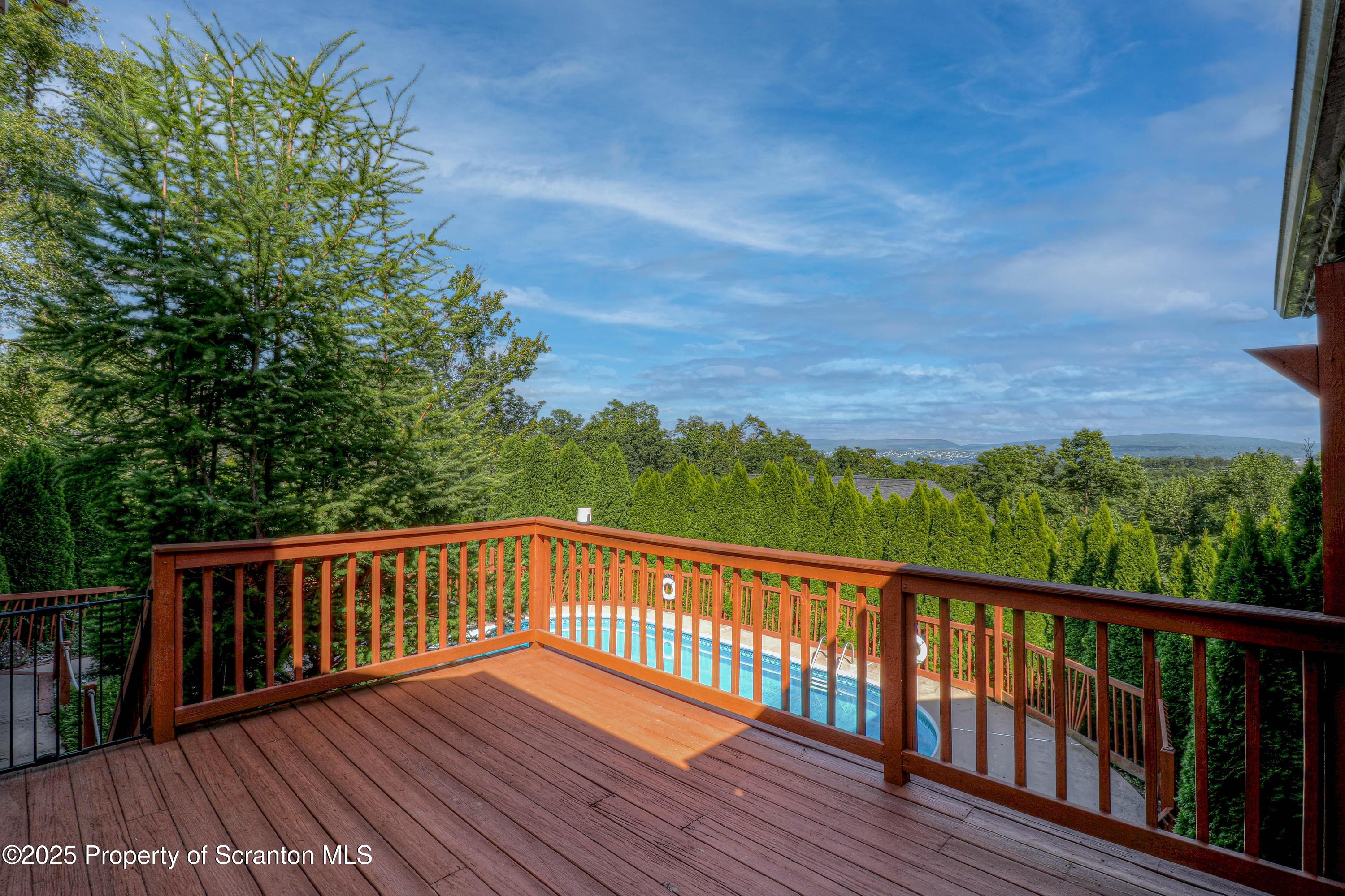 123 Ridgeview Drive Scranton, PA 18504 - Photo 26 of 53 a view of balcony with wooden floor