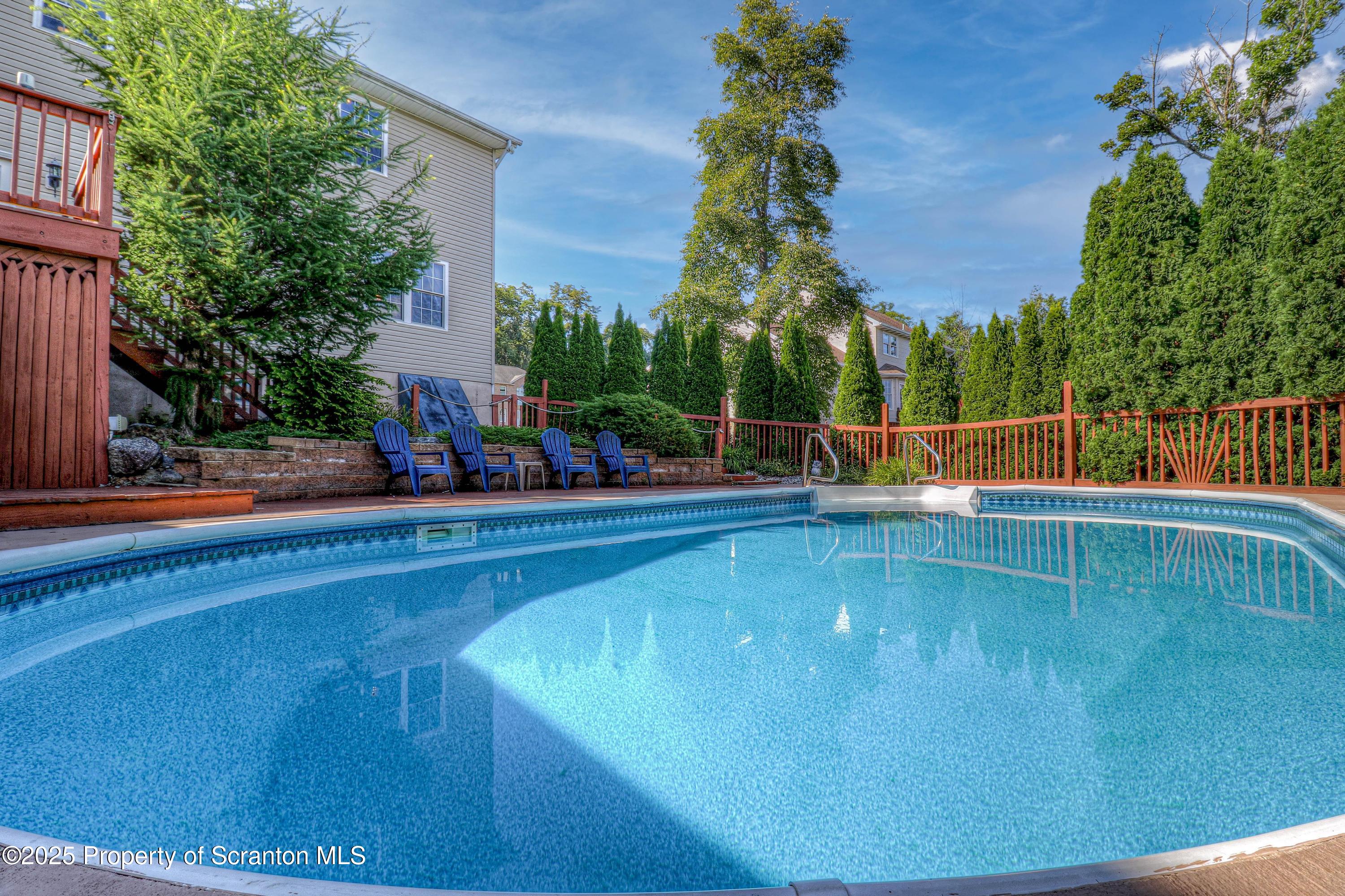 123 Ridgeview Drive Scranton, PA 18504 - Photo 28 of 53 a view of a swimming pool with a patio