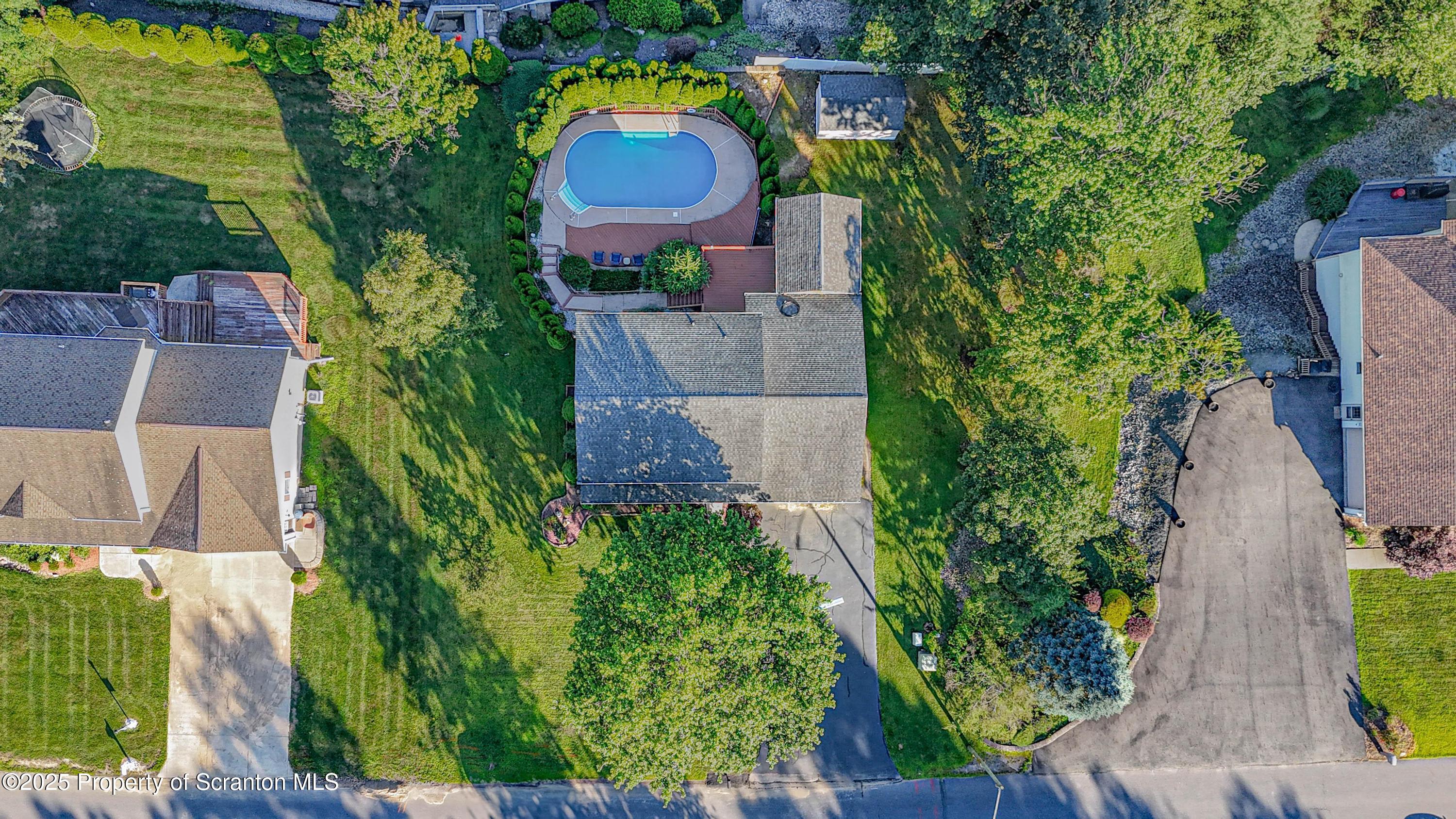 123 Ridgeview Drive Scranton, PA 18504 - Photo 50 of 53 an aerial view of a house with yard swimming pool and outdoor seating