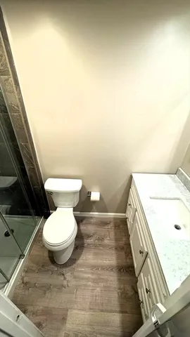 a bathroom with a sink and toilet