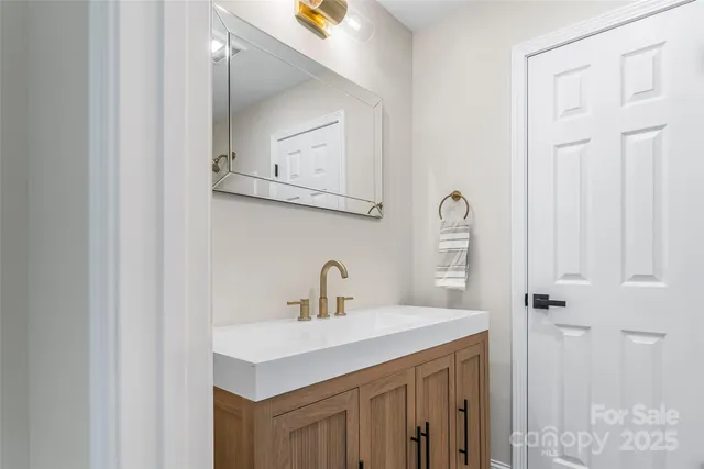 a bathroom with a tub