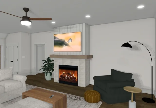 a large kitchen with a table and chairs