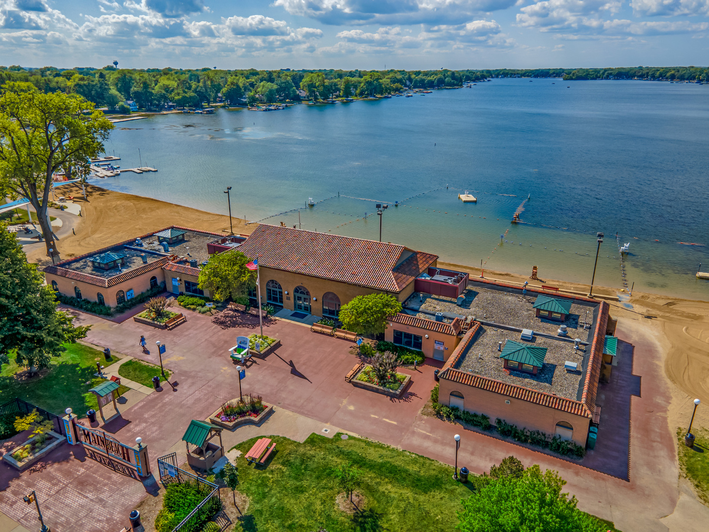 176 Red Leaf Circle Lakewood, IL 60014 - Photo 39 of 49 an aerial view of a house with a lake view