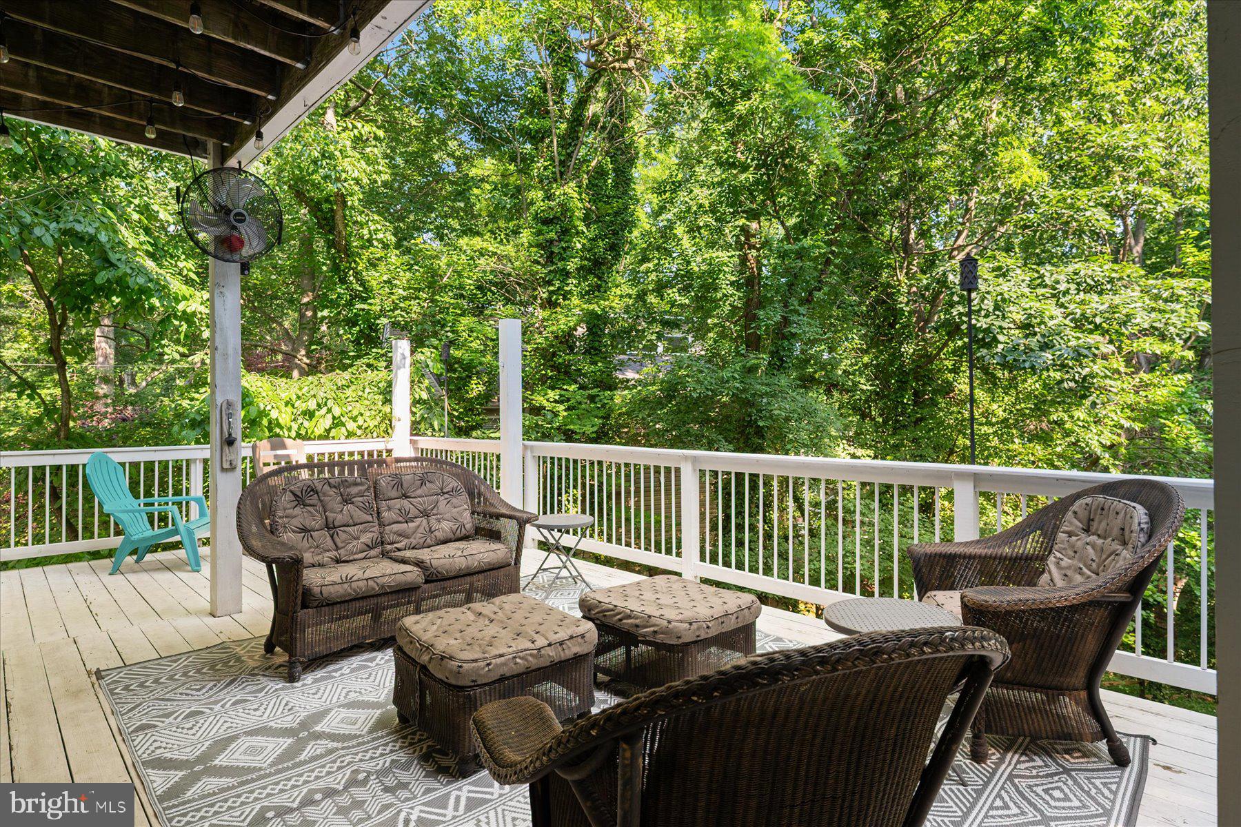 2710 Parkview Drive Riva, MD 21140 - Photo 26 of 60 a roof deck with couches and wooden fence
