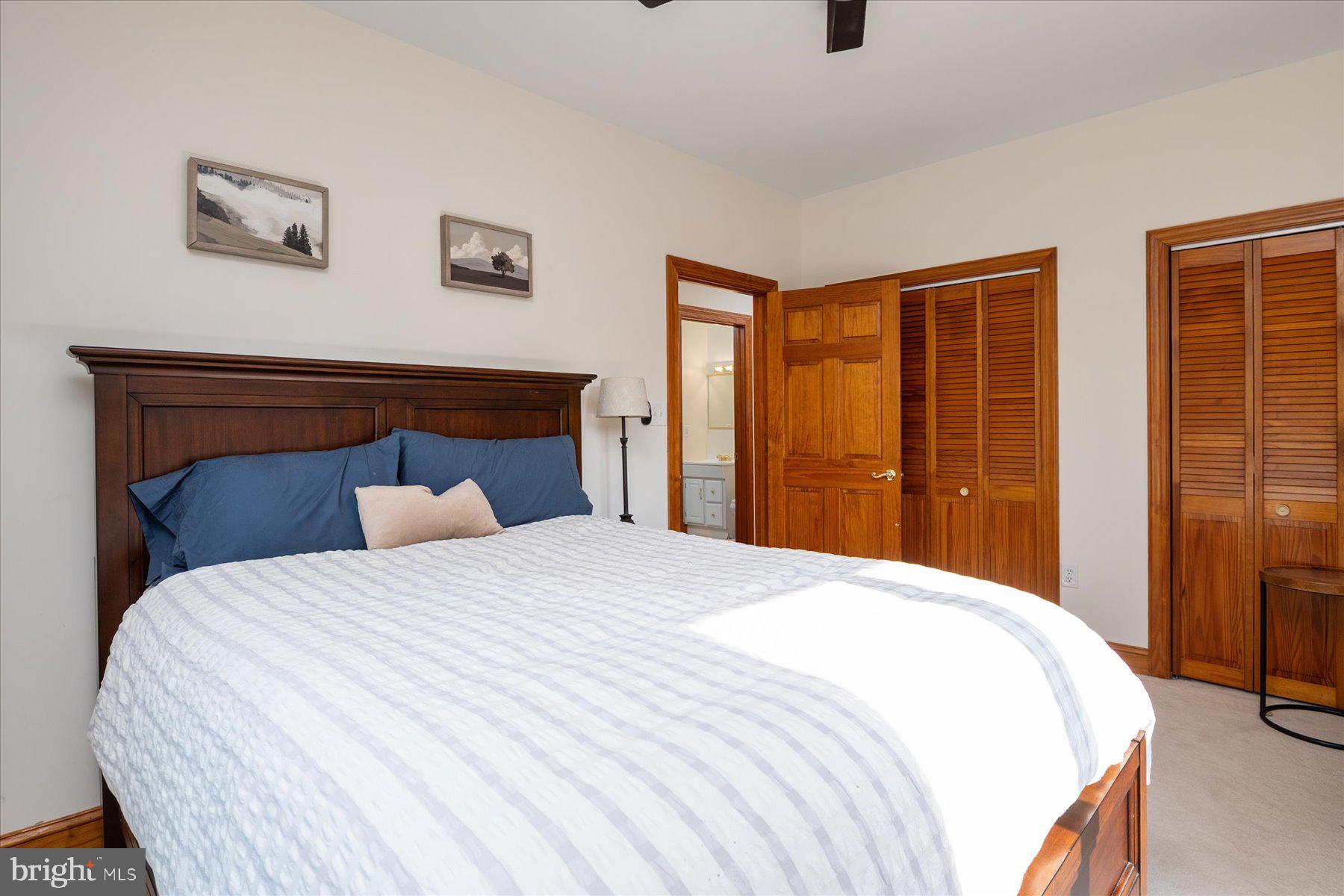 2710 Parkview Drive Riva, MD 21140 - Photo 40 of 60 a bedroom with a large bed and a chandelier