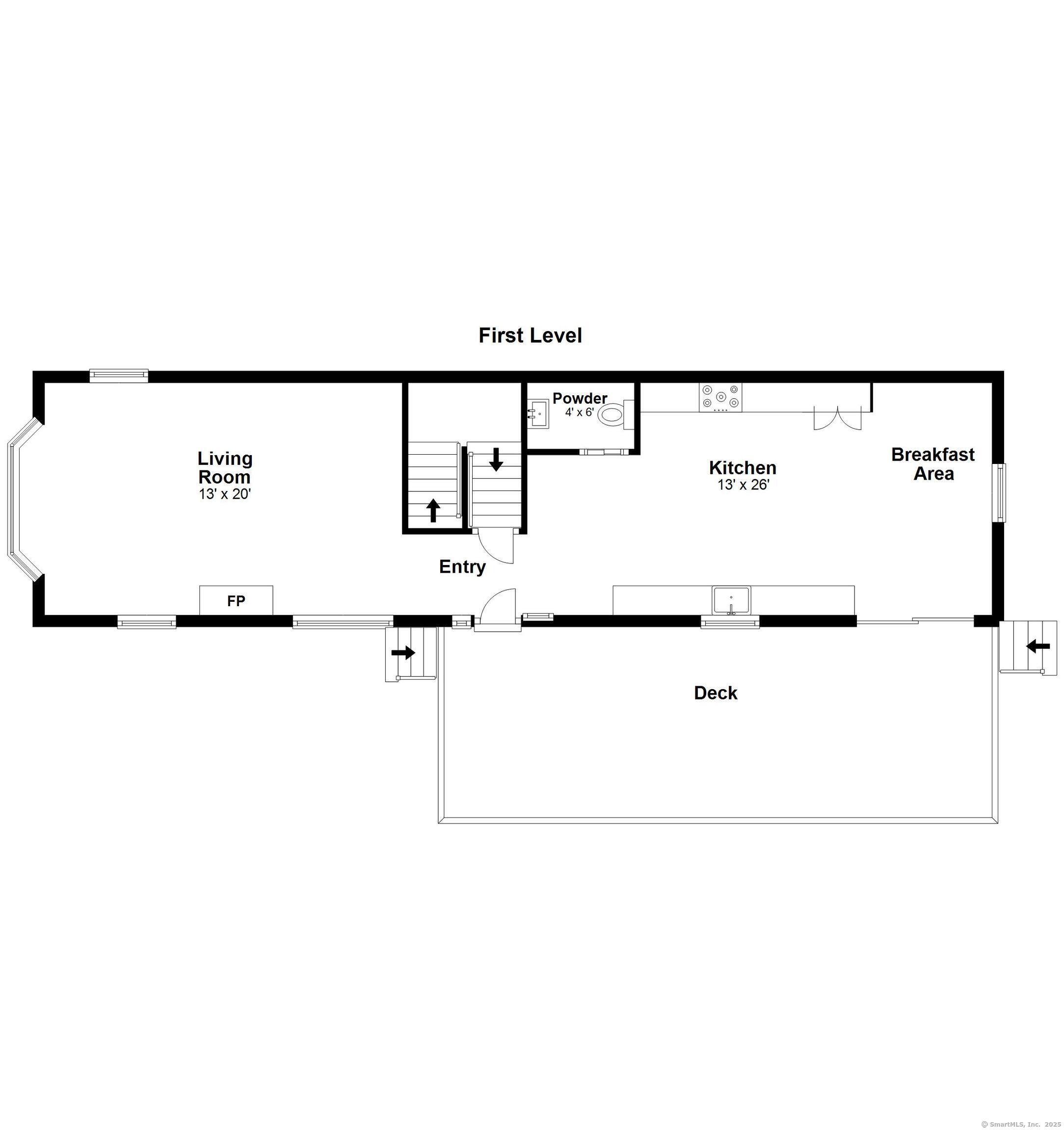110 Weaver Street, Unit B Greenwich, CT 06831 - Photo 16 of 19 a picture of floor plan