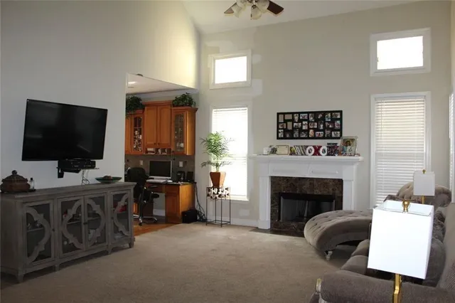 a bathroom with a shower and a sink