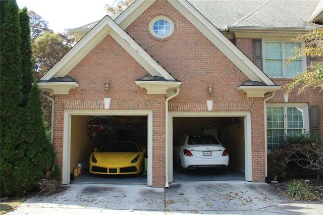 a view of a car garage