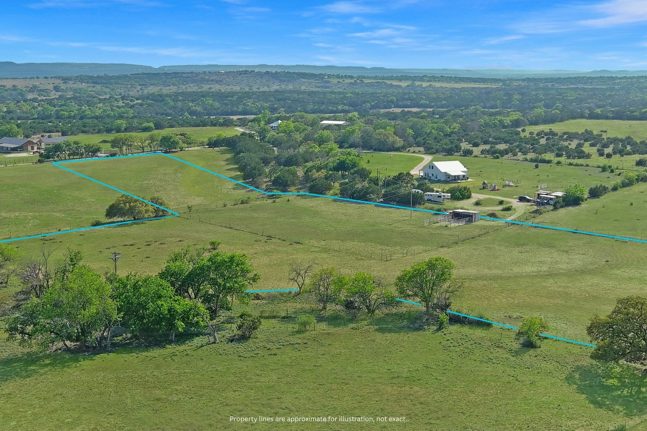 0 10 Acres Road Comfort, TX 78013 - Photo 2 of 20 Aerial view of approximate boundary lines