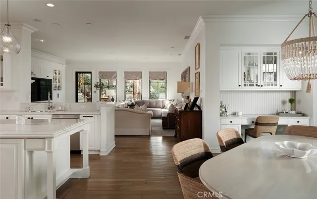 a living room with furniture fireplace and a flat screen tv