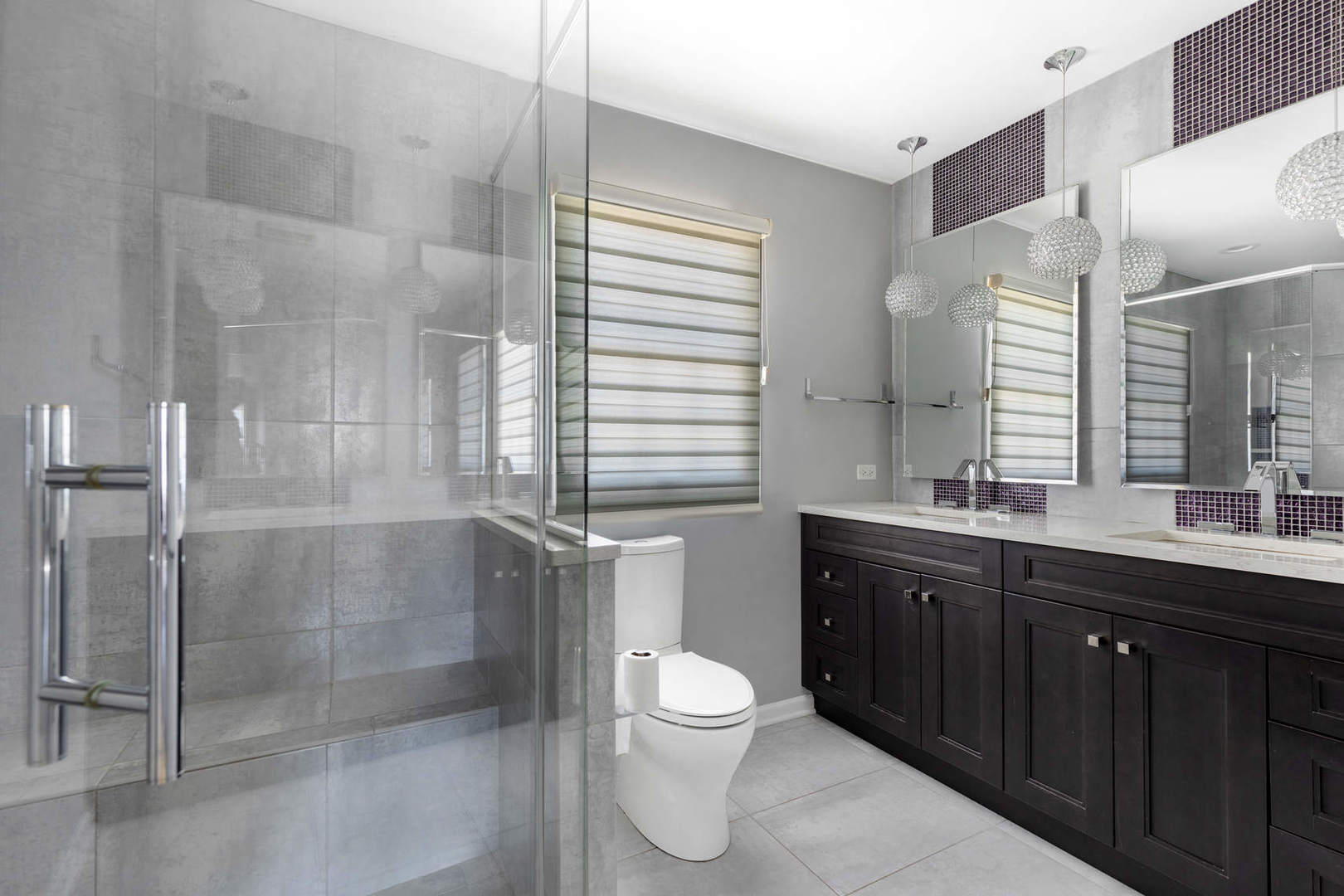 86 South River Road Naperville, IL 60540 - Photo 20 of 34 a bathroom with a toilet sink and mirror