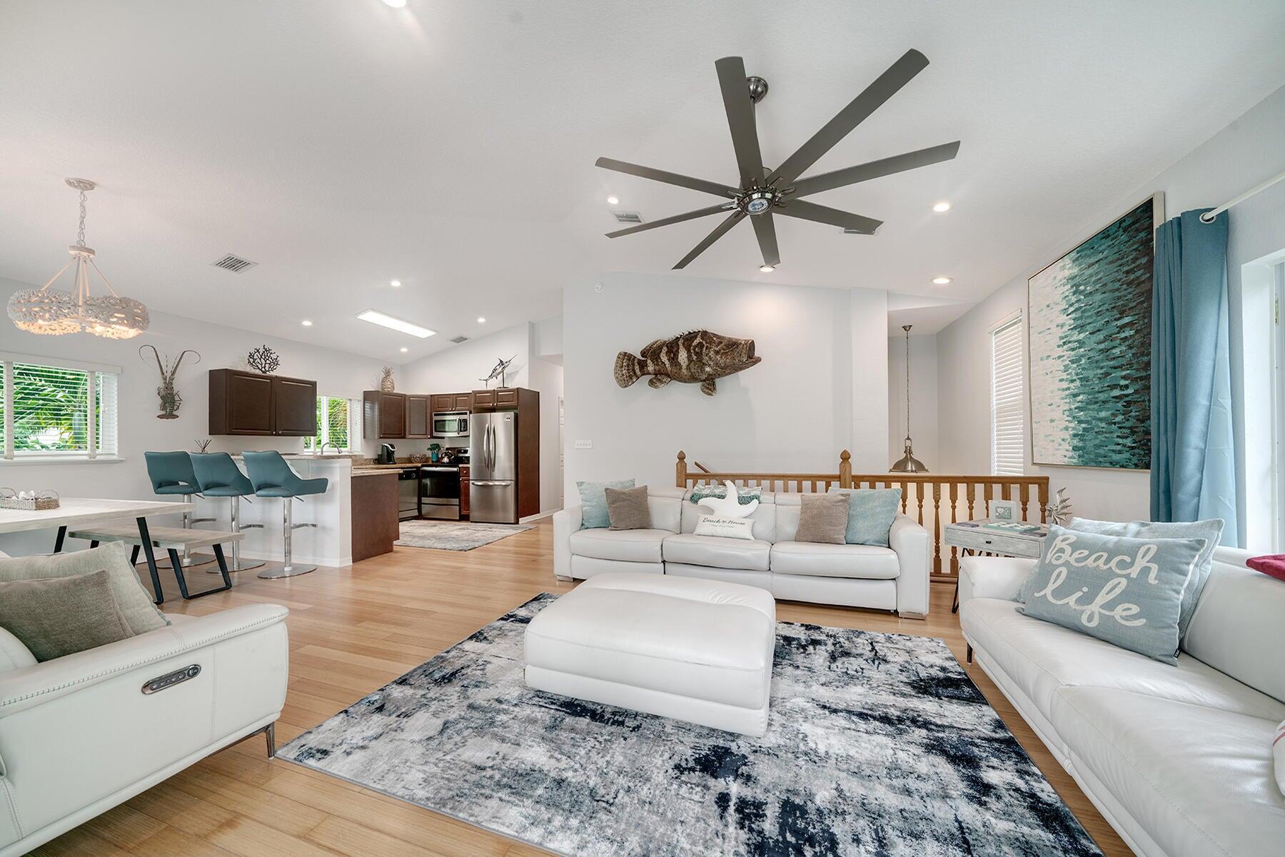 191 Carroll Street Islamorada, FL 33036 - Photo 16 of 40 a living room with furniture and a view of kitchen