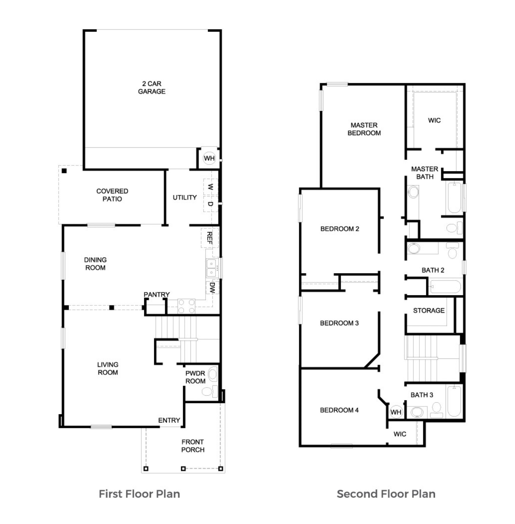 10502 Fulton Avenue Austin, TX 78754 - Photo 36 of 36 A detailed two-story floor plan reveals a thoughtful layout with ample living spaces and private quarters.